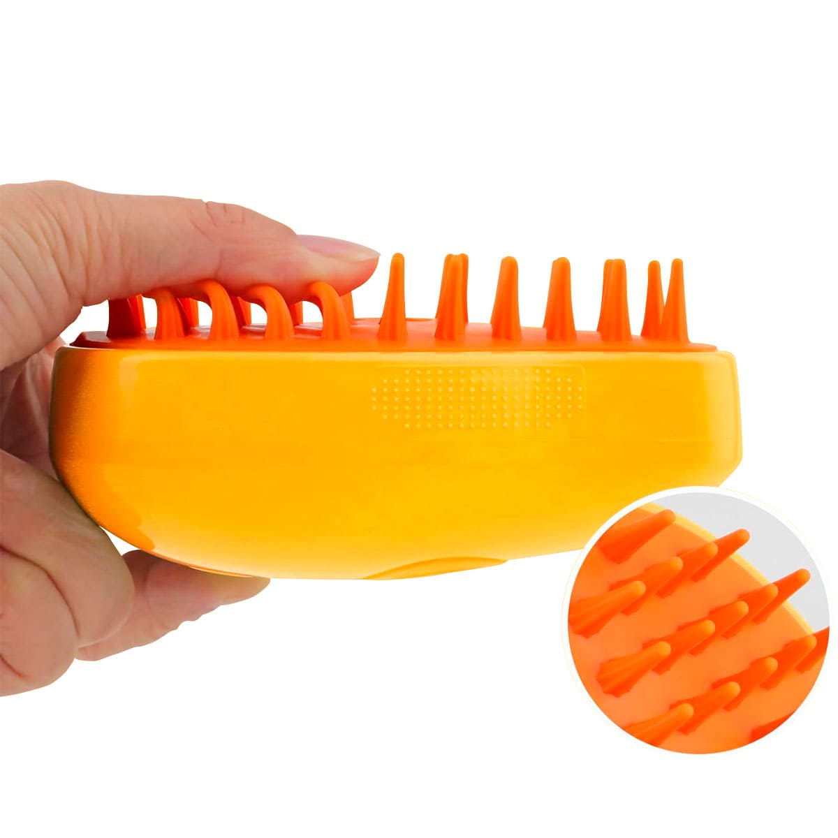 Cepillo Quitapelos con Vapor y Masaje para Perros y Gatos.